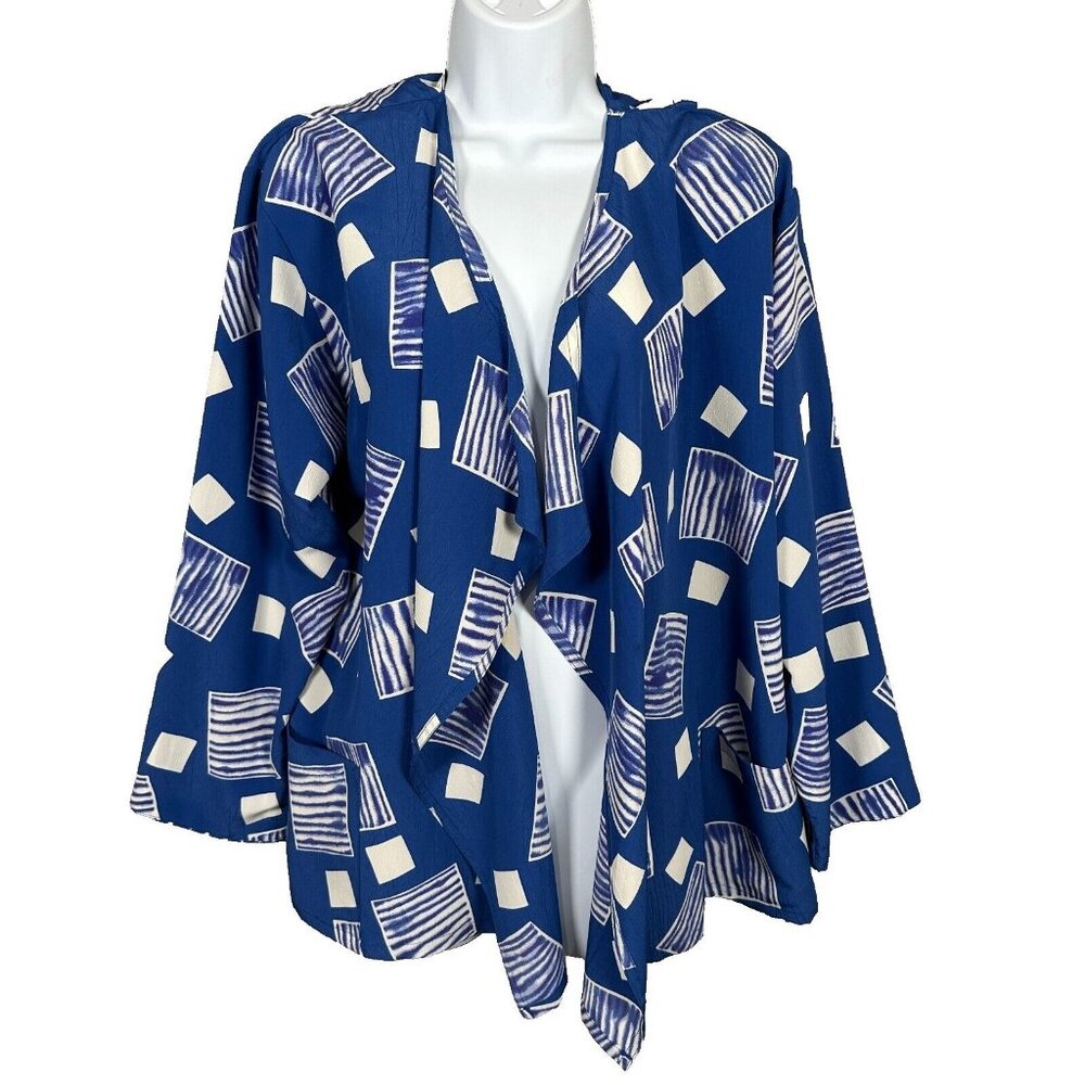 Vintage‎ 90s Nino Wong Blazer Medium Colorful Abstract Estelle Seinfeld